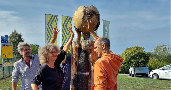 Skulptur für den Klimaschutz in Beelitz eingeweiht